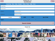 Tablet Screenshot of hotelhk.com